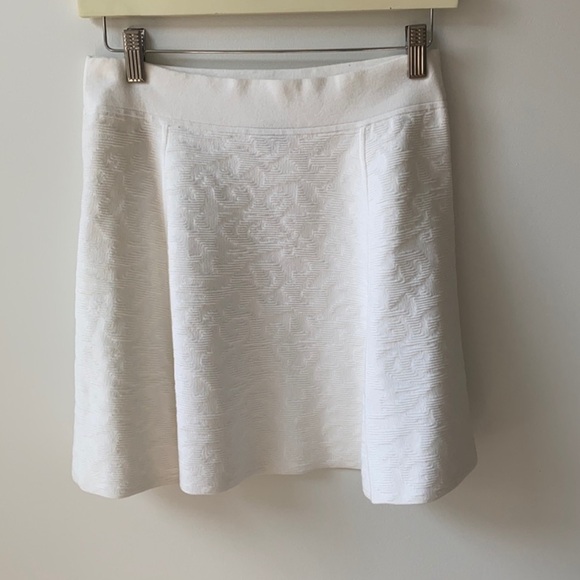 Theory white jacquard skater skirt - Picture 7 of 7